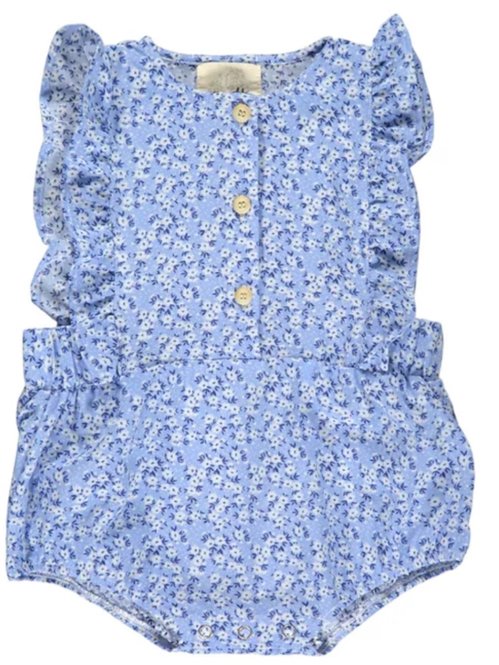 NWT Vignette Blue Floral Baby Romper